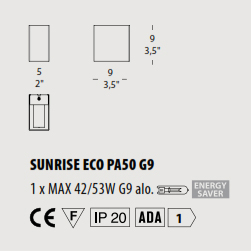 Luci Italiane (Италия)Sunrise eco_PA 50 G9